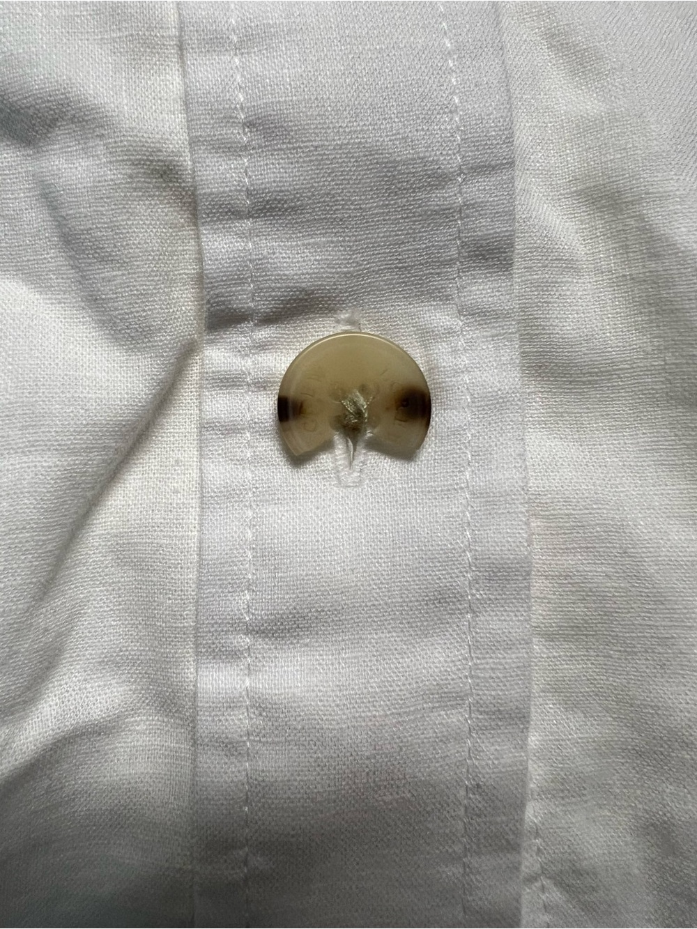 Linen-cotton button-front shell - Picture 9 of 9